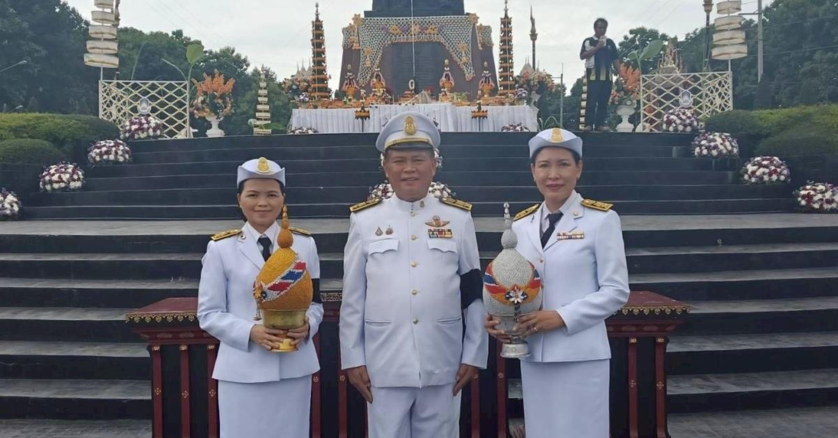 วิทยาเขตเชียงราย ร่วมพิธีถวายเครื่องสักการะบูชาองค์สมเด็จพระนเรศวรมหาราช