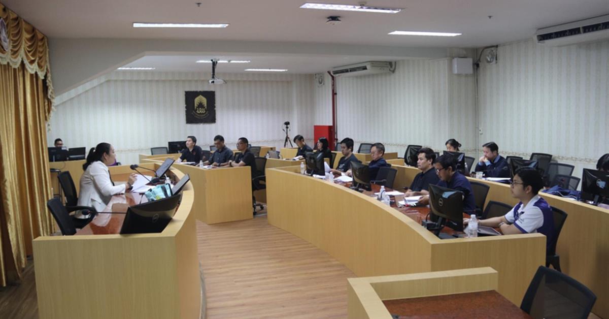 งานบริการและสวัสดิการ กองกิจการนิสิต จัดประชุมคณะกรรมการตรวจความพร้อมหอพักนิสิต UP Dorm ประจำปีการศึกษา 2568