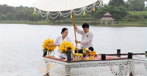 พิธีตักน้ำและเจริญพระพุทธมนต์น้ำสรงองค์พระธาตุจอมทอง เนื่องในประเพณีแห่ผ้าห่มพระธาตจอมทอง มหาวิทยาลัยพะเยา ประจำปี ๒๕๖๙